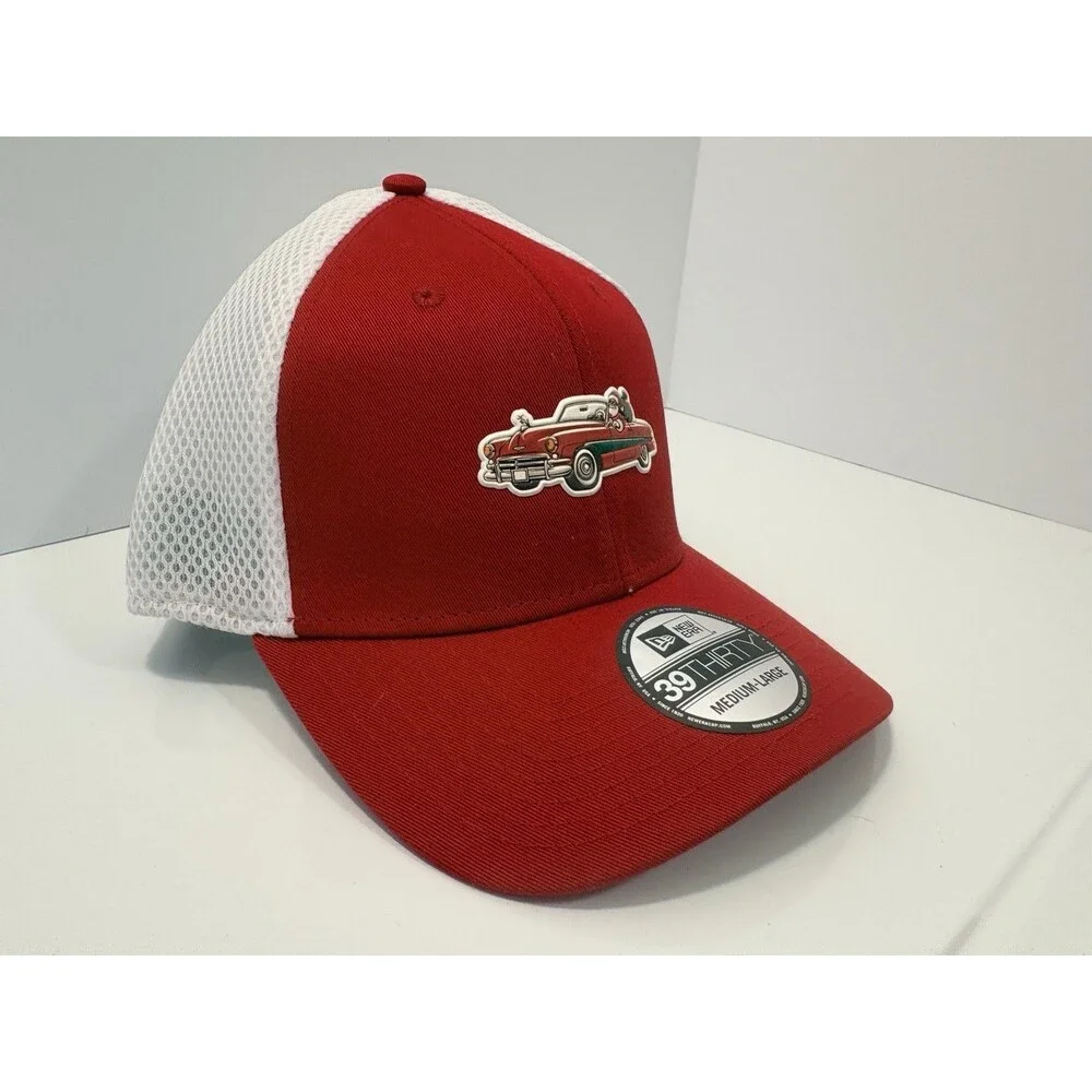NEW Santa Claus Convertible Lowrider New Era 39Thirty Flex Cap Hat Red M/L